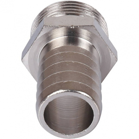 Штуцер резьбовой латунный STOUT никель 3/4"x20мм Н