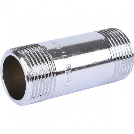 Бочонок резьбовой латунный STOUT хром 3/4"x60мм