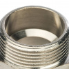 Ниппель переходной резьбовой латунный STOUT никель 11/4"x1" Н