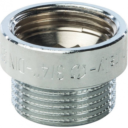 Удлинитель резьбовой латунный STOUT хром 3/4"x10мм ВН