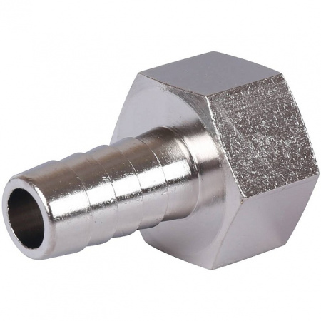 Штуцер резьбовой латунный STOUT никель 1/2"x12мм В
