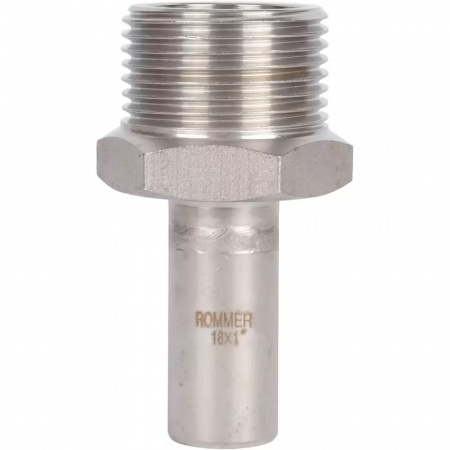 Вставка переходная НПр-НР, 18х1, из нержавеющей стали прессовой ROMMER