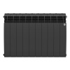Радиатор биметаллический ROYAL THERMO BILINER NOIR SABLE 500x10 секций, черный