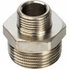 Ниппель переходной резьбовой латунный STOUT никель 3/4"x3/8" Н