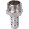 Штуцер резьбовой латунный STOUT никель 1/2"x12мм Н