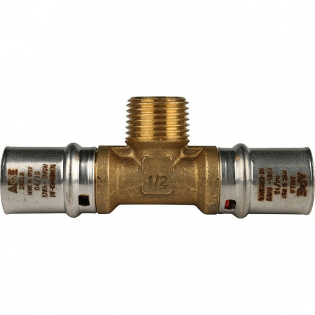 МП Тройник резьбовой пресс для металлопласта STOUT Ø20х1/2"х20 Н