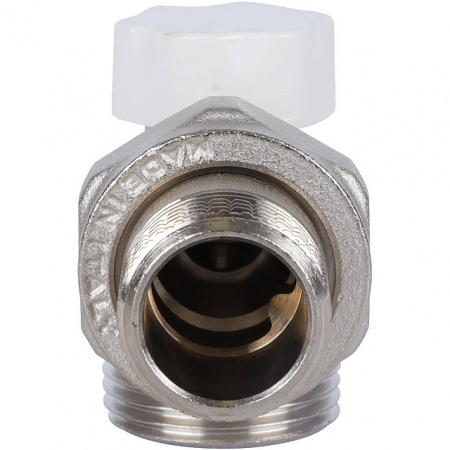Клапан запорно-балансировочный угловой STOUT 1/2"х3/4"ЕК
