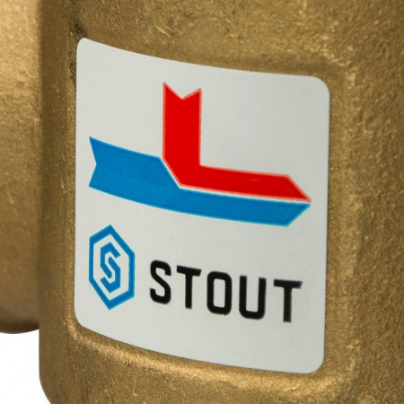 Клапан трехходовой термостатический смесительный STOUT 11/4" Н (70°С)