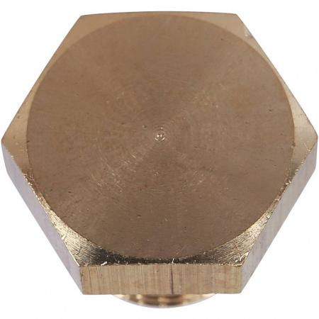 Заглушка резьбовая латунная STOUT без покрытия 1/8" Н