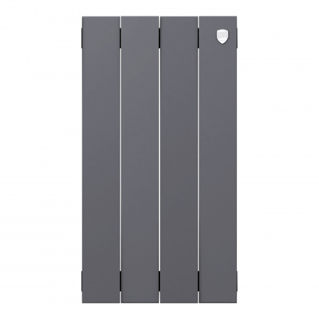 Радиатор биметаллический ROYAL THERMO PIANOFORTE SILVER SATIN NEW 500x4 секций, серый