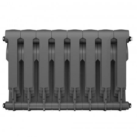 Радиатор биметаллический ROYAL THERMO BILINER SILVER SATIN 350x8 секций, серый