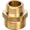 Ниппель переходной резьбовой латунный STOUT без покрытия 3/4"x1/2" Н