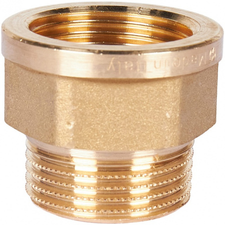 Переход под ключ резьбовой латунный STOUT без покрытия 3/4"х3/4" ВН