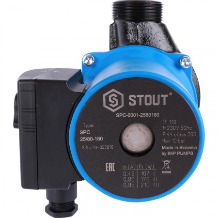 Насос циркуляционный STOUT 25/80 180