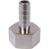 Штуцер резьбовой латунный STOUT никель 1/2"x10мм В