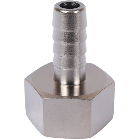 Штуцер резьбовой латунный STOUT никель 1/2"x10мм В