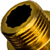 Удлинитель резьбовой латунный STOUT без покрытия 1/2"x30мм ВН