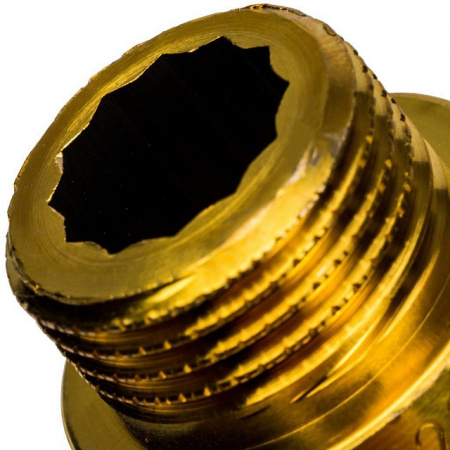 Удлинитель резьбовой латунный STOUT без покрытия 1/2"x30мм ВН