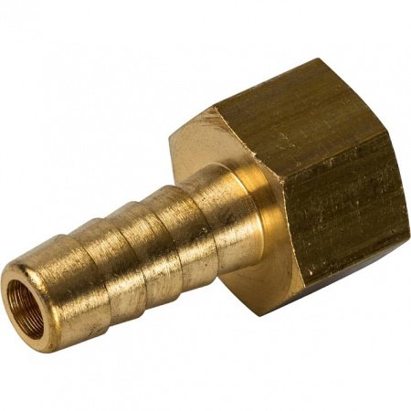 Штуцер резьбовой латунный STOUT без покрытия 1/2"x10мм В