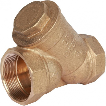 ФГО Фильтр косой грубой очистки STOUT SFW латунный 2", 500 мкр, желтый