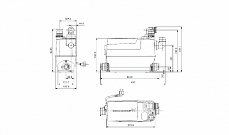 Канализационная насосная установка GRUNDFOS, SOLOLIFT2 C-3, 0,64 кВт, 1x230