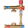 НСУ Насосно-смесительный узел теплого пола STOUT ISOTHERM без насоса 1", термостат 30-50°C, 130мм