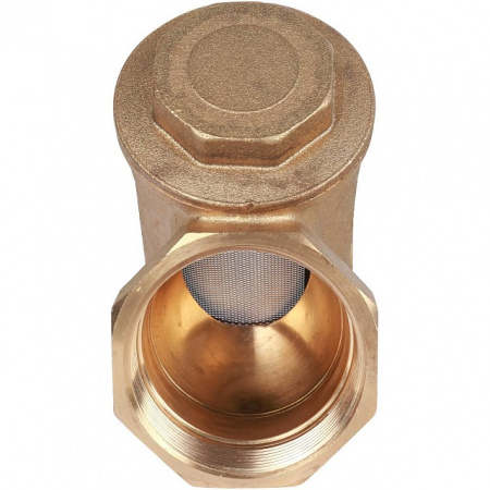 ФГО Фильтр косой грубой очистки STOUT SFW латунный 2", 500 мкр, желтый