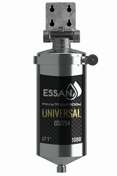 Корпус-колба фильтра из нержавейки ESSAN UNIVERSAL горячая и холодная вода 10BB, 1" Н (ПРЕМЬЕР)