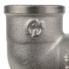 Угол с креплением резьбовой латунный STOUT никель1/2" В