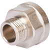 Переход под ключ резьбовой латунный STOUT никель 1/2"х3/8" ВН