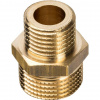Ниппель переходной резьбовой латунный STOUT без покрытия 3/8"x1/4" Н