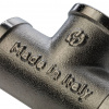 Тройник резьбовой латунный STOUT никель 3/8" В