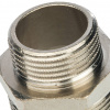 Ниппель переходной резьбовой латунный STOUT никель 11/4"x1" Н