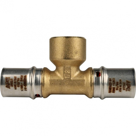 МП Тройник резьбовой пресс для металлопласта STOUT Ø20х1/2"х20 В