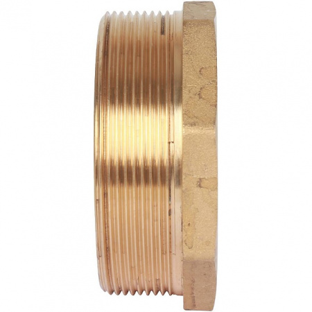 Футорка резьбовая латунная STOUT без покрытия 3"x2" ВН