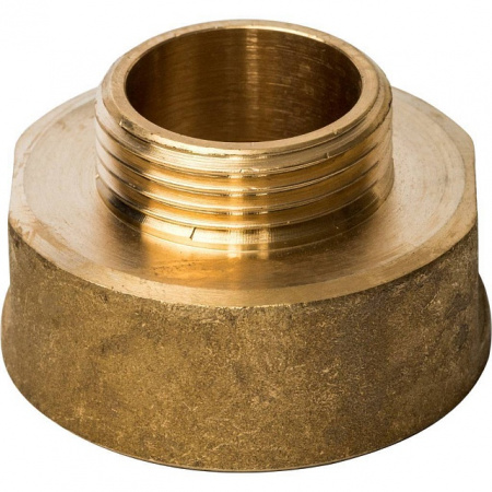 Муфта переходная резьбовая латунная STOUT без покрытия 11/2"x1" ВН