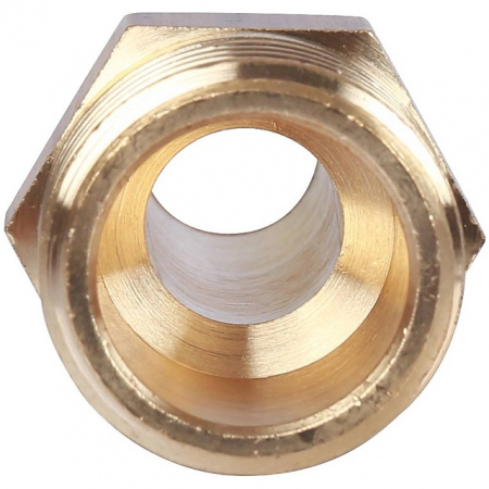 Штуцер резьбовой латунный STOUT без покрытия 1/2"x14мм Н