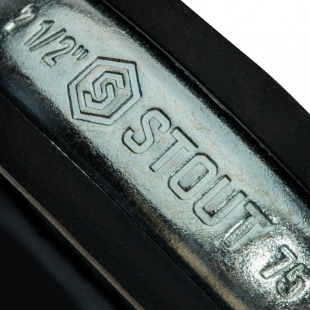 Хомут крепежный со шпилькой М8*80 STOUT Ду65 (75-80) - 21/2"