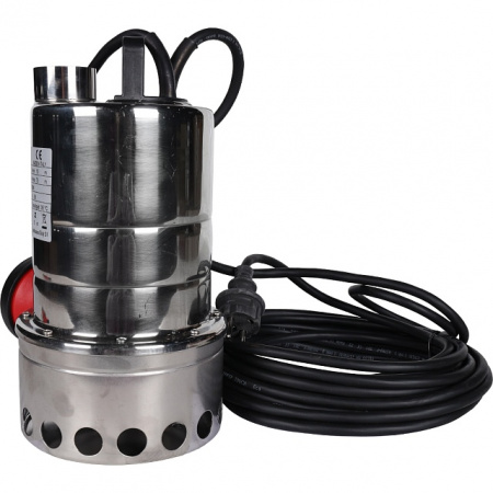 Насос дренажный STOUT с поплавком, нерж.раб.колесо, кабель 10 м, 230V, Q=175 л/мин, H=7,5