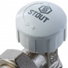 Клапан термостатический угловой STOUT 1/2"
