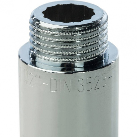 Удлинитель резьбовой латунный STOUT хром 1/2"x40мм ВН