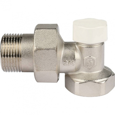 Клапан запорно-балансировочный угловой STOUT 3/4" (SVL-1156-000020)