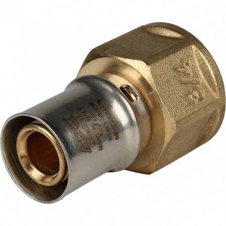 МП Муфта резьбовая пресс для металлопласта STOUT Ø20х3/4" В