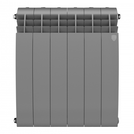 Радиатор биметаллический ROYAL THERMO BILINER SILVER SATIN 500x6 секций, серый