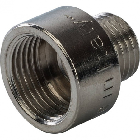 Муфта переходная резьбовая латунная STOUT никель 3/8"X1/4" ВН