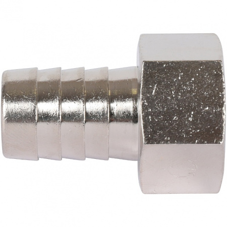 Штуцер резьбовой латунный STOUT никель 1/2"x16мм В
