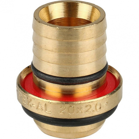 МЦ Угол резьбовой цанга для металлопласта STOUT Ø20х1/2" В