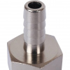 Штуцер резьбовой латунный STOUT никель 1/2"x10мм В