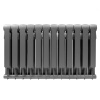 Радиатор биметаллический ROYAL THERMO BILINER SILVER SATIN 500x12 секций, серый