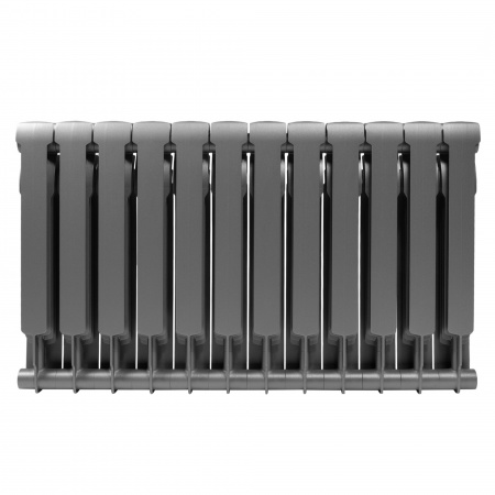 Радиатор биметаллический ROYAL THERMO BILINER SILVER SATIN 500x12 секций, серый